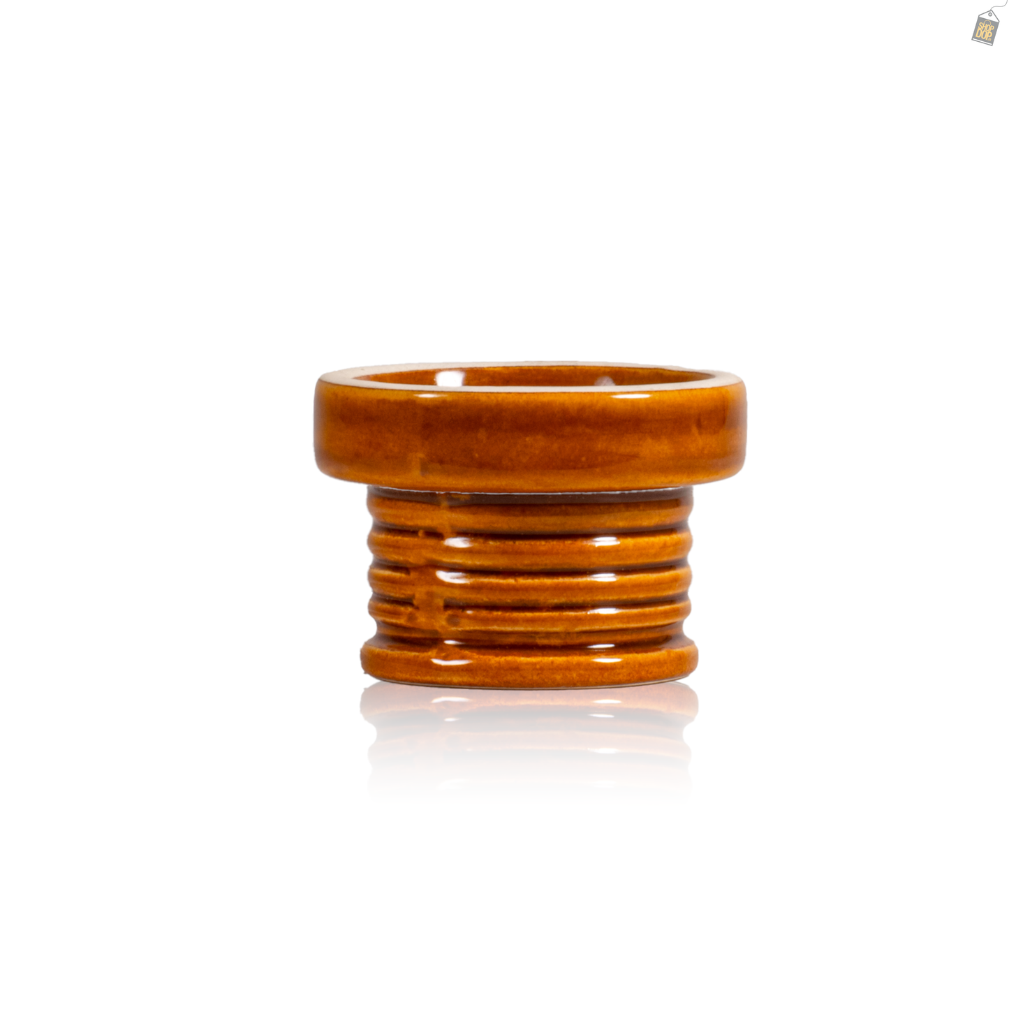 Candy Single Hole Ceramic Hookah Phunnel Bowl - Honey