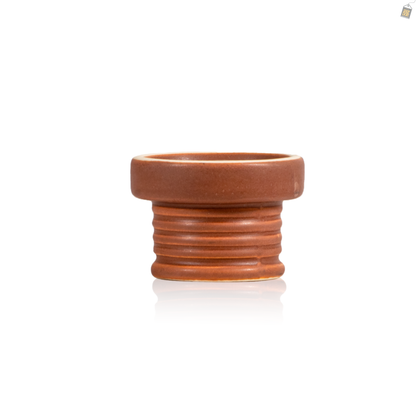 Candy Single Hole Ceramic Hookah Phunnel Bowl - Mocha