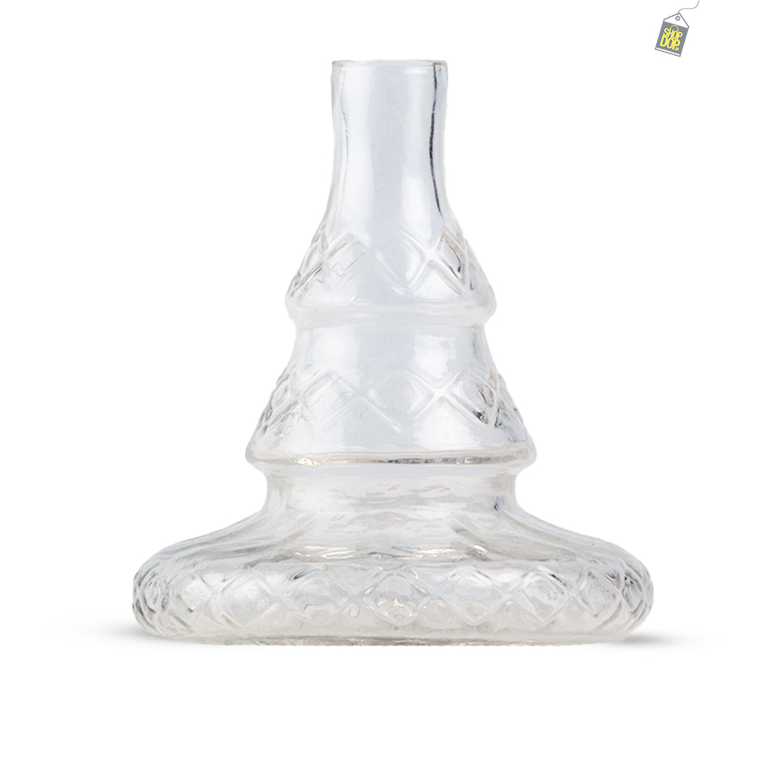 Carafe Transparent Hookah Glass Replacement Base Only (Without Lock)