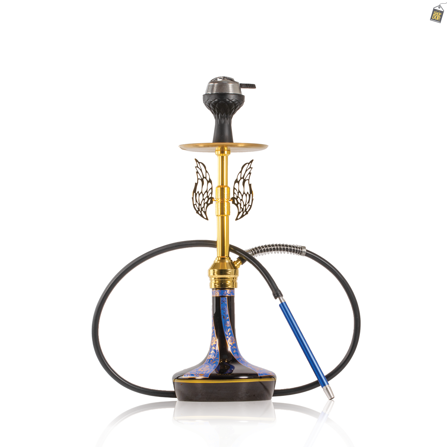 Celestial Hookah with Wings - Blue