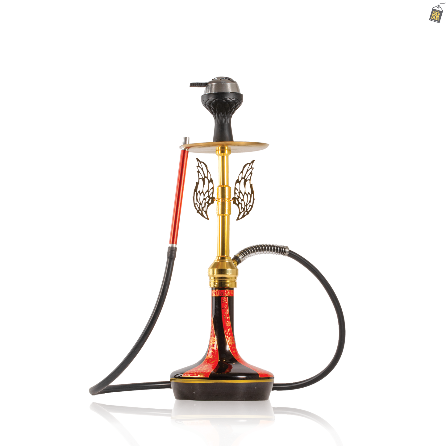 Celestial Hookah with Wings - Red
