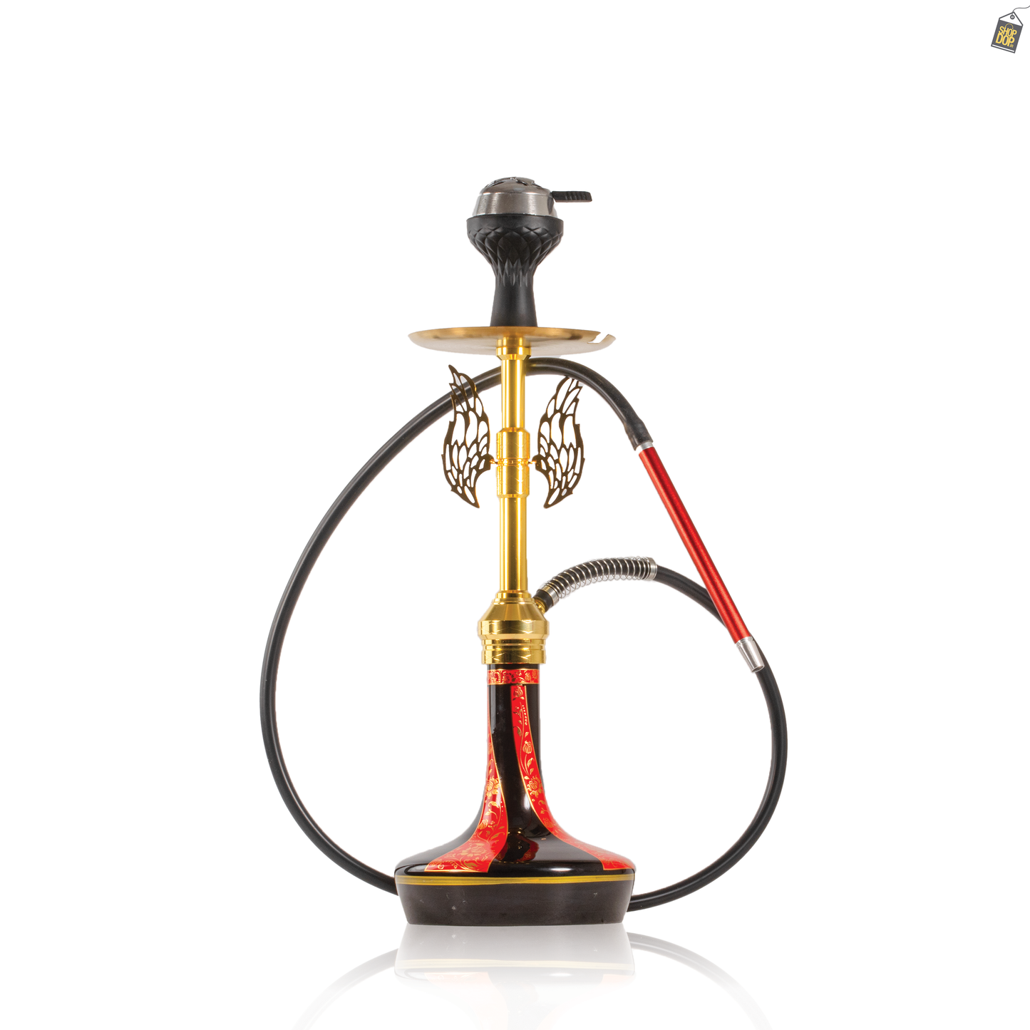 Celestial Hookah with Wings - Red