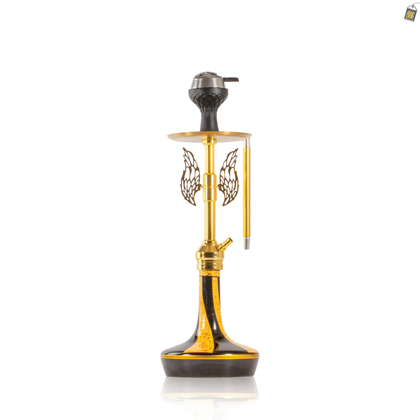 Celestial Hookah with Wings - Gold