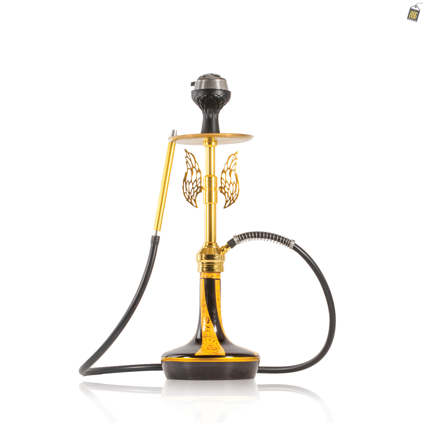 Celestial Hookah with Wings - Gold