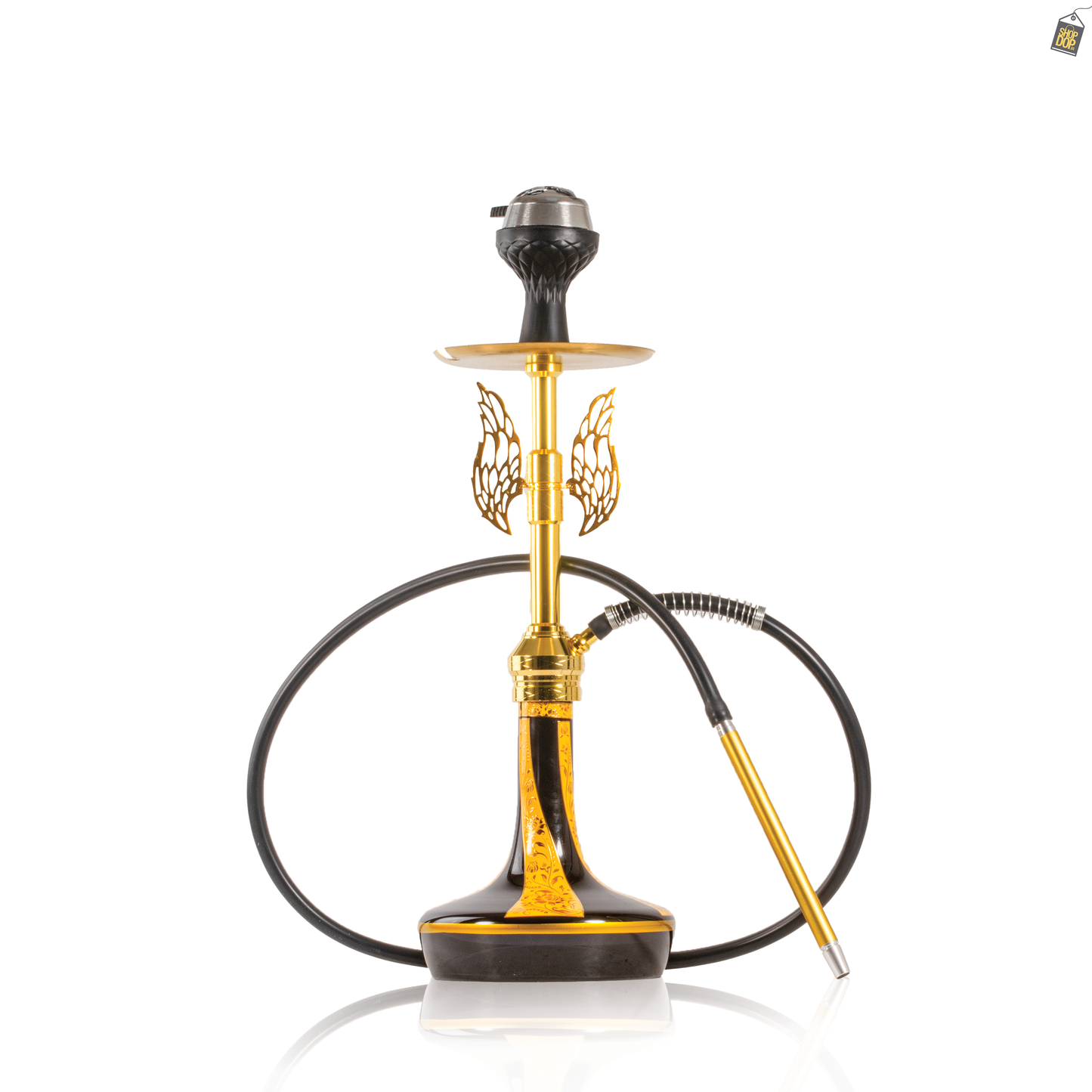 Celestial Hookah with Wings - Gold