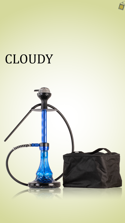 Cloudy Hookah with Bag - Blue