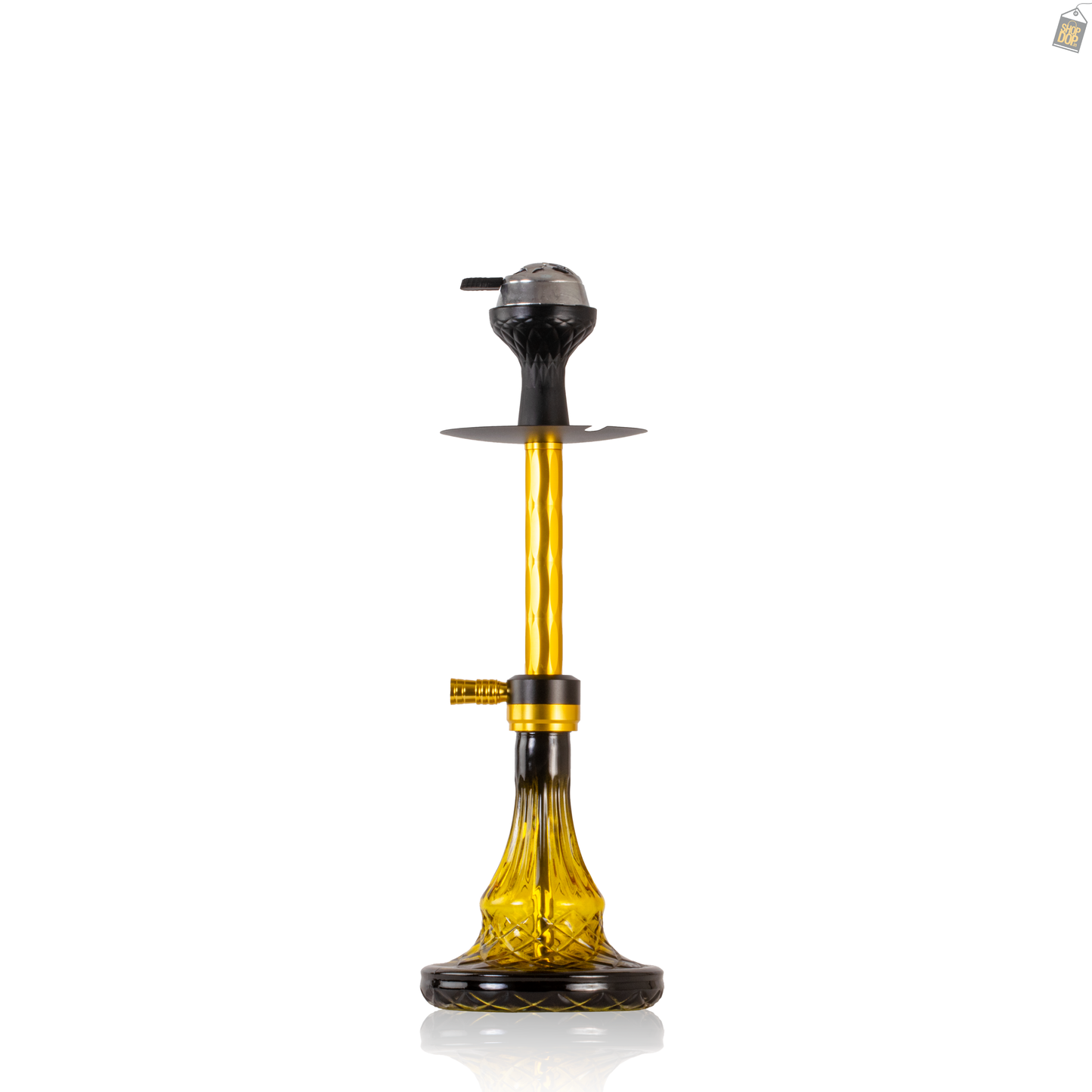 Cloudy Hookah with Bag - Gold