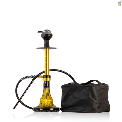 Cloudy Hookah with Bag - Gold