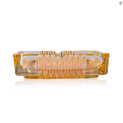 Cluster Long 6 Inch Ashtray - Gold