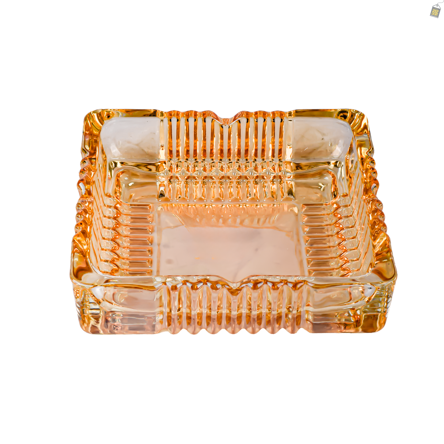 Cluster Long 6 Inch Ashtray - Gold
