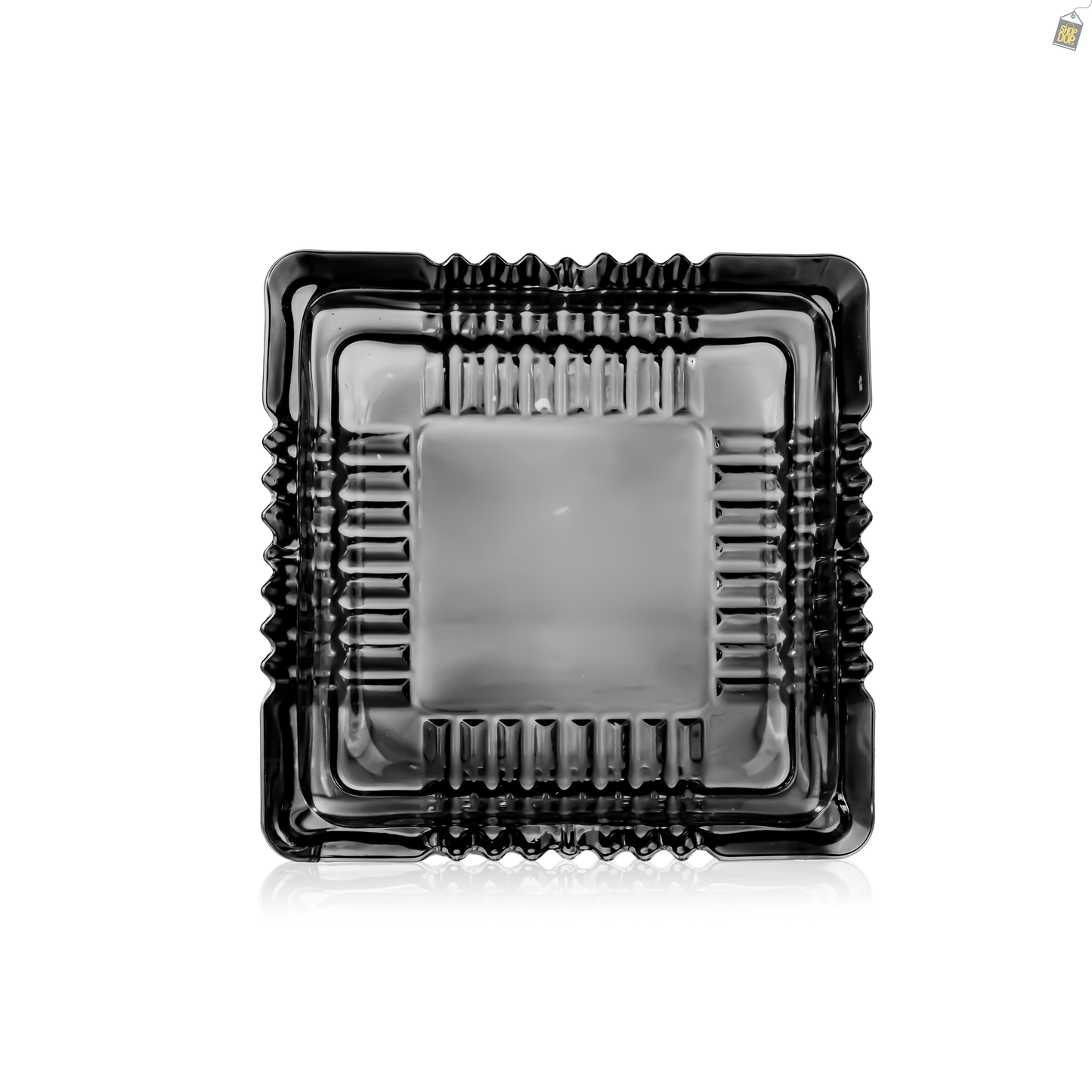 Cluster Long 6 Inch Ashtray - Grey