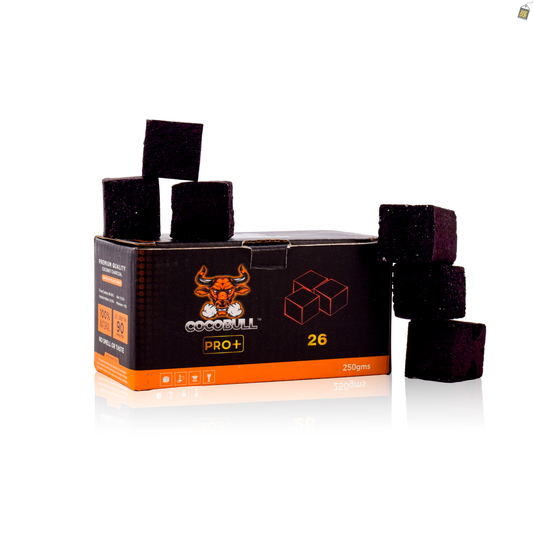 Cocobull Gold Coconut Shell Hookah Charcoal - 250g (16pcs)