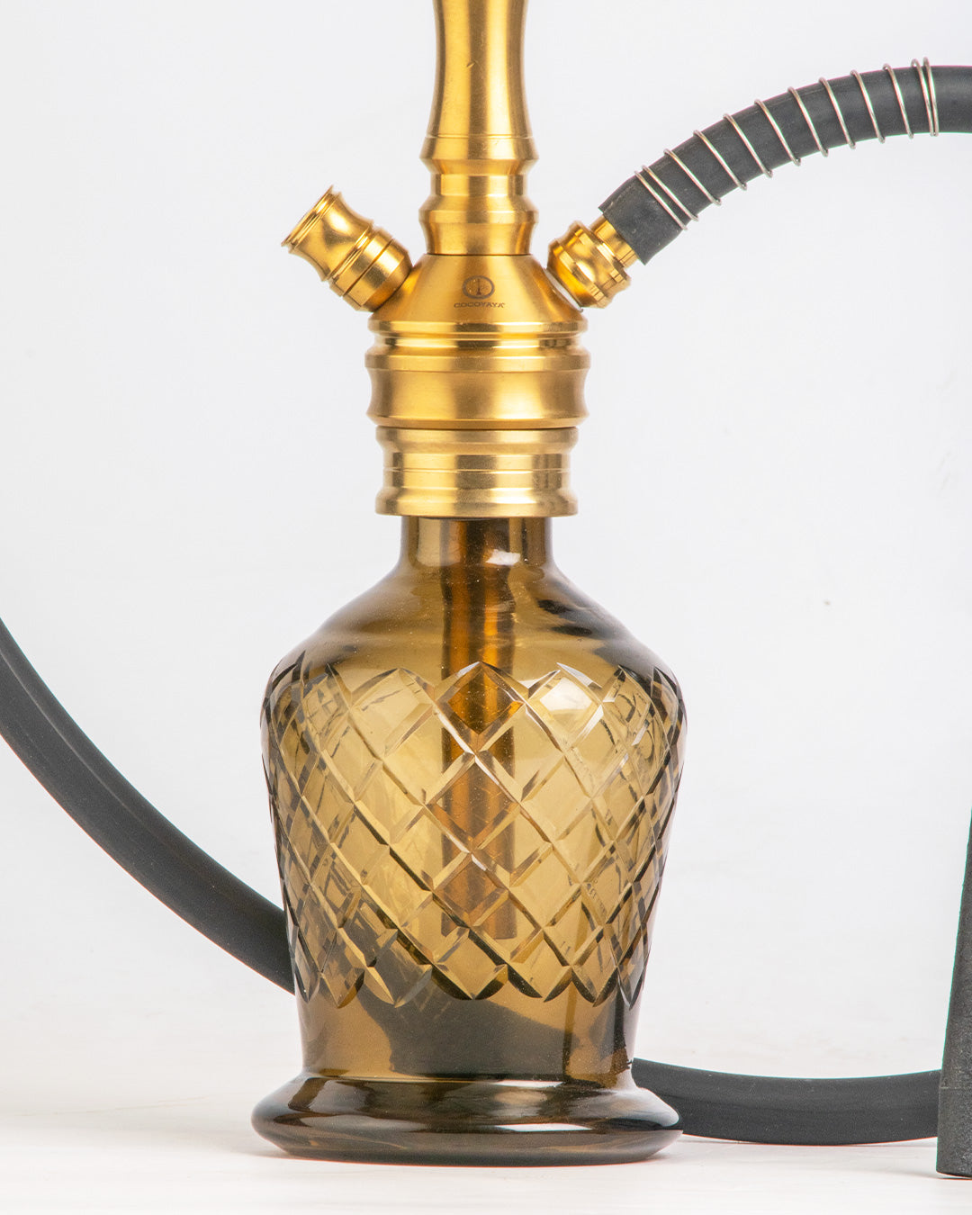 COCOYAYA VIP Amy Hookah - Gold Stem / Grey Base