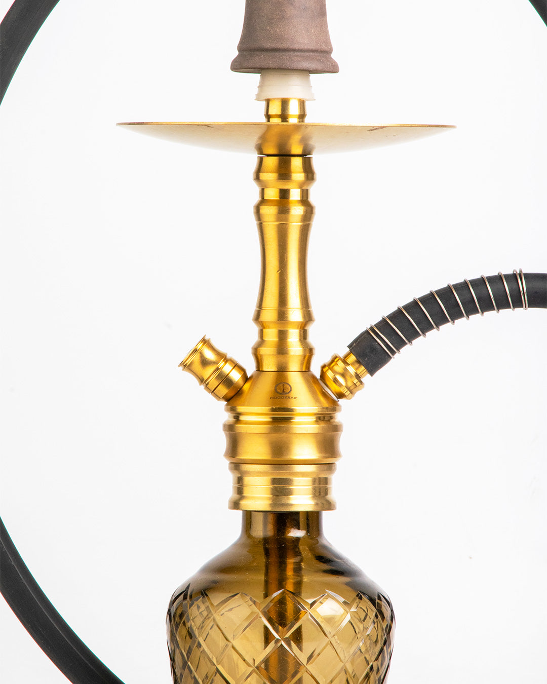 COCOYAYA VIP Amy Hookah - Gold Stem / Grey Base