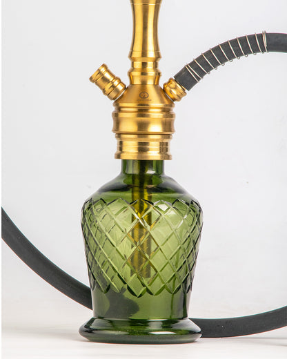 COCOYAYA VIP Amy Hookah - Gold Stem / Green Base