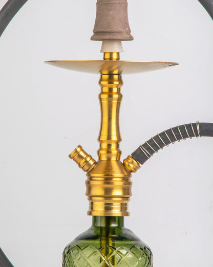 COCOYAYA VIP Amy Hookah - Gold Stem / Green Base