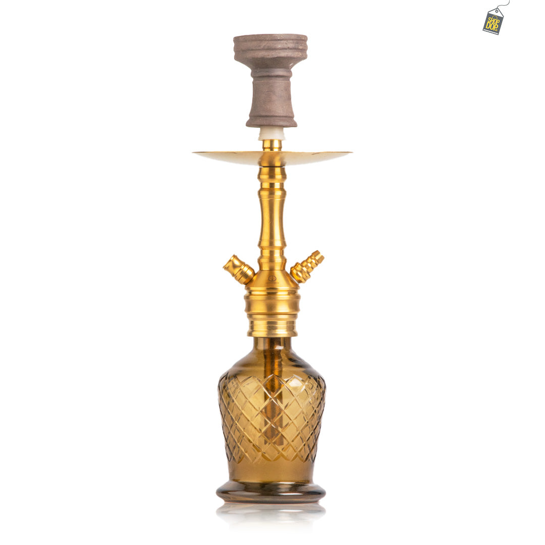 COCOYAYA VIP Amy Hookah - Gold Stem / Grey Base