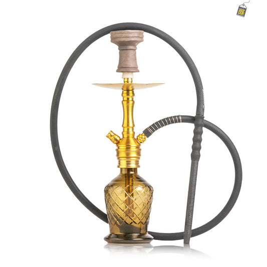 COCOYAYA VIP Amy Hookah - Gold Stem / Grey Base