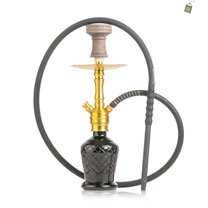 COCOYAYA VIP Amy Hookah - Gold Stem / Black Base