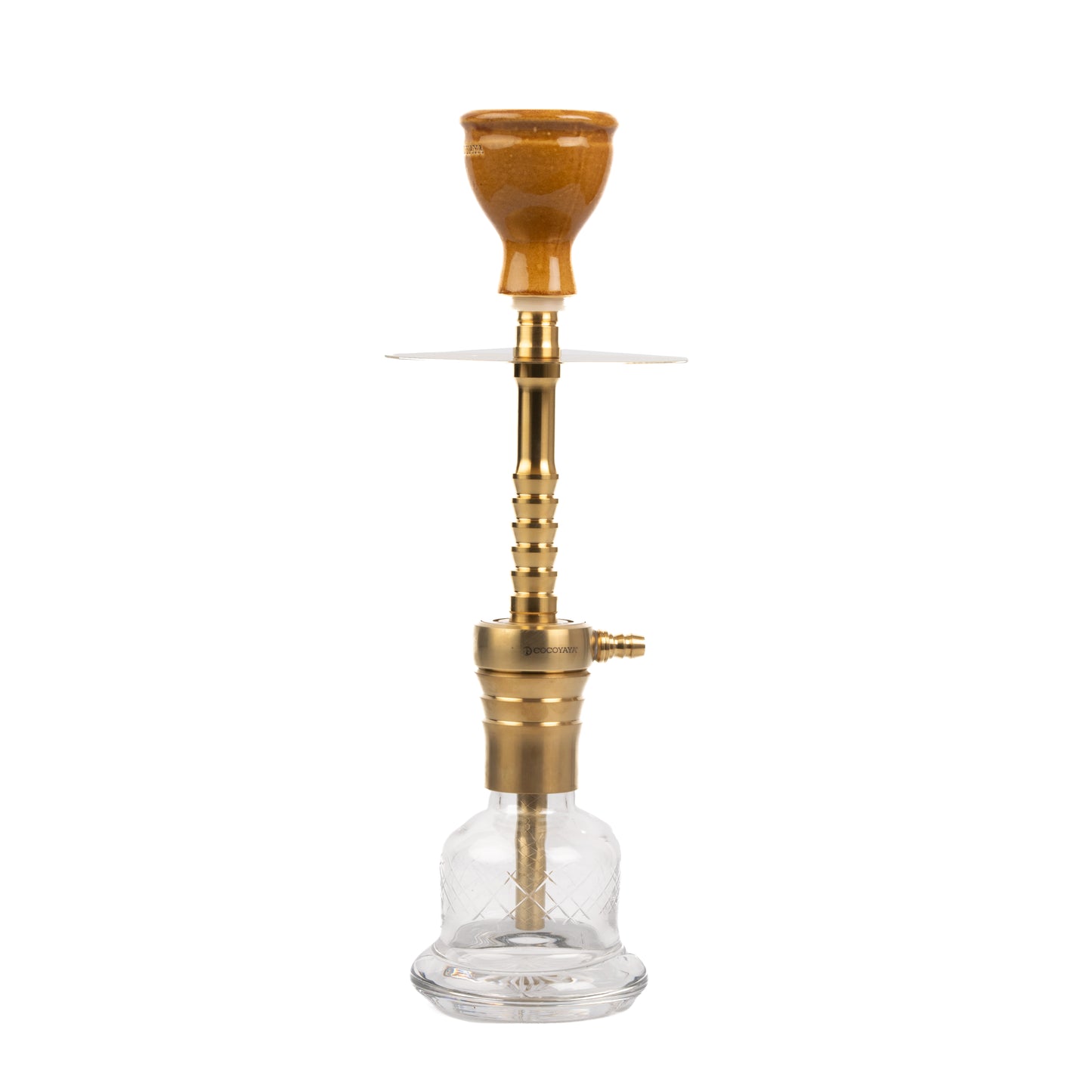 Cocoyaya Kaka Hookah (Conquer Series) - Golden (Transparent Base)