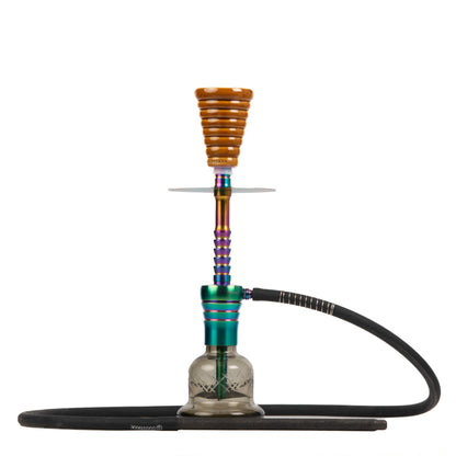 Cocoyaya Kaka Hookah (Conquer Series) - Rainbow (Grey Base)