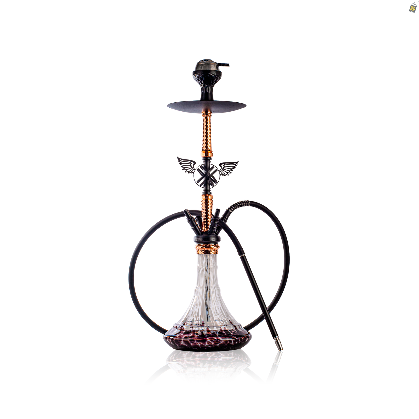Columbus 4 Pipe Hookah - Rose Gold