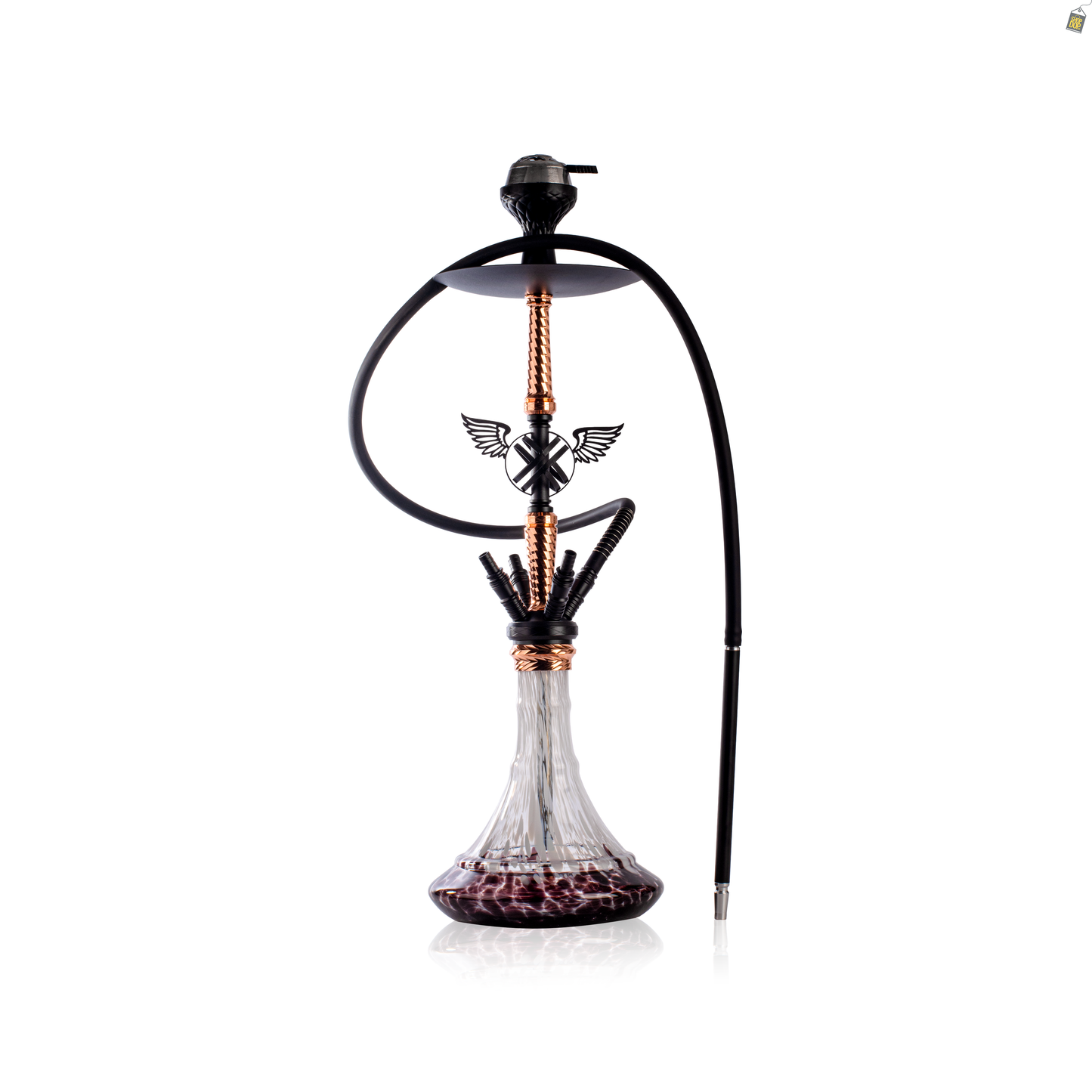 Columbus 4 Pipe Hookah - Rose Gold