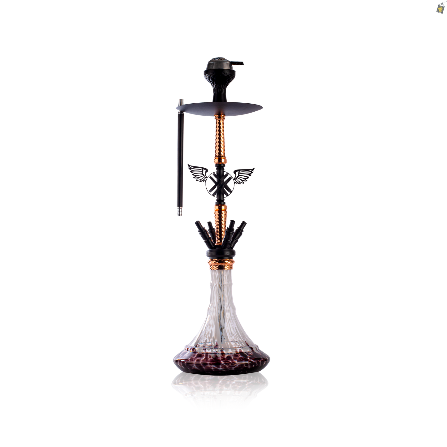 Columbus 4 Pipe Hookah - Rose Gold