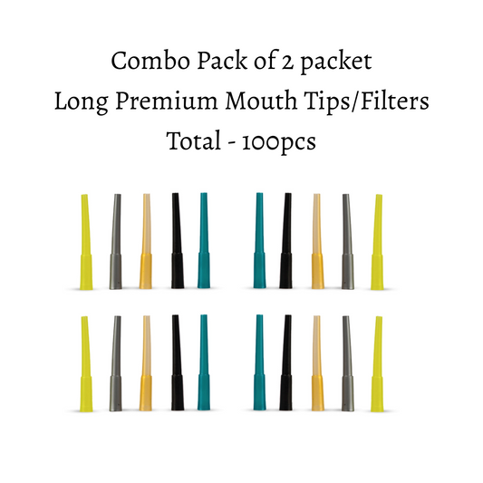 Pack of 2 -  Long Premium Hookah Mouth Tips (100pcs)