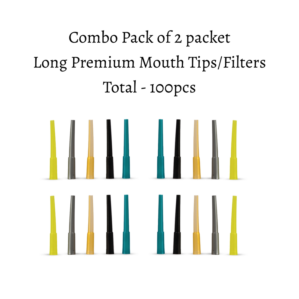 Pack of 2 - Long Premium Hookah Mouth Tips (100pcs) – shopdop.in