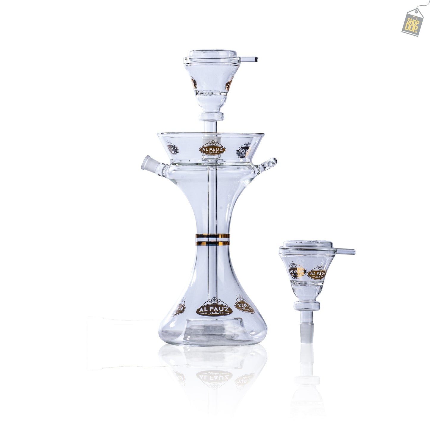 Ariana Glass Hookah with Wooden Case