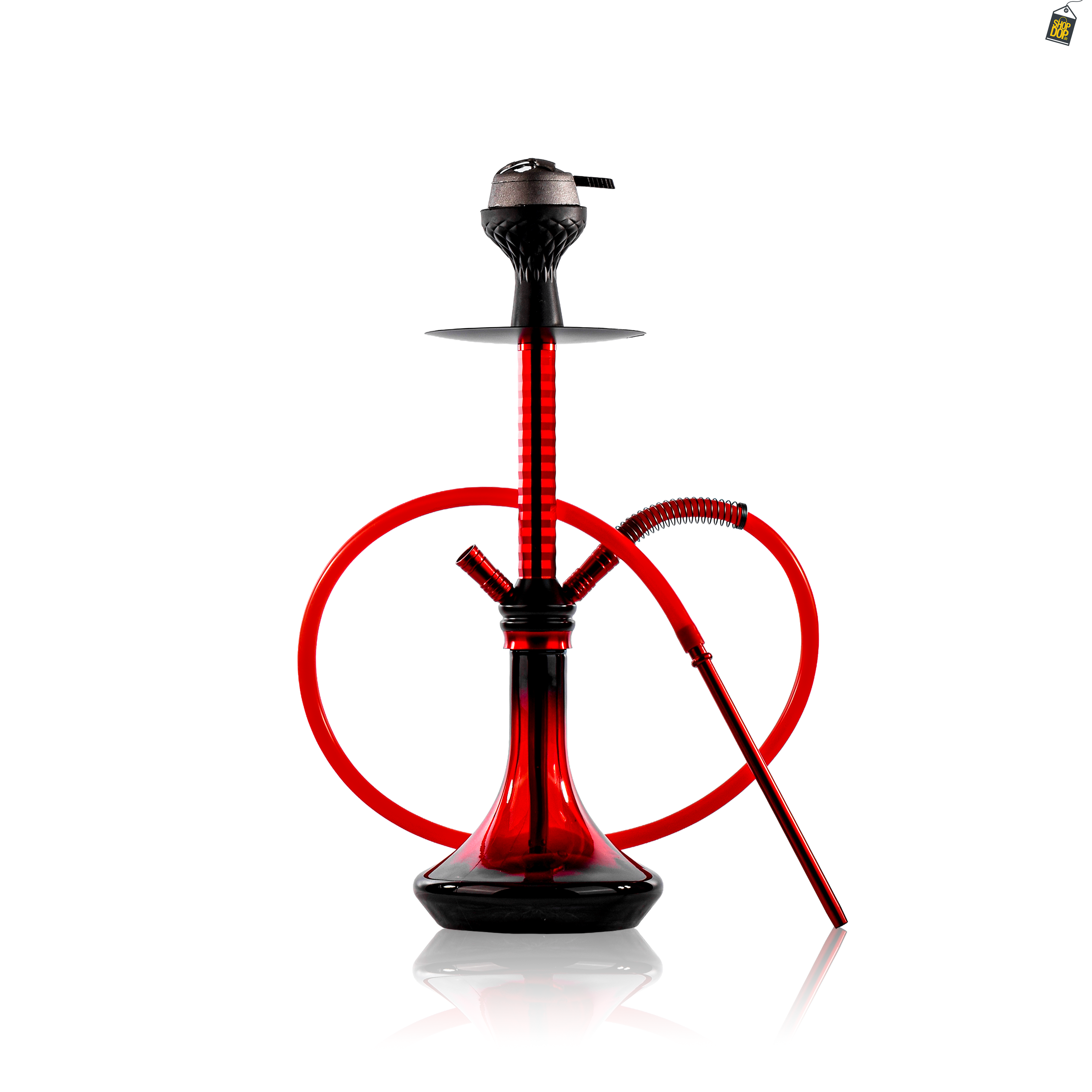 Buy Dual Stray Hookah - Red – shopdop.in