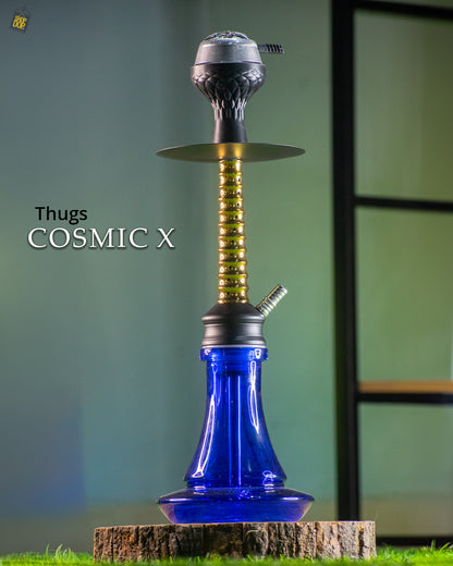 Cosmic X Hookah - Golden / Blue