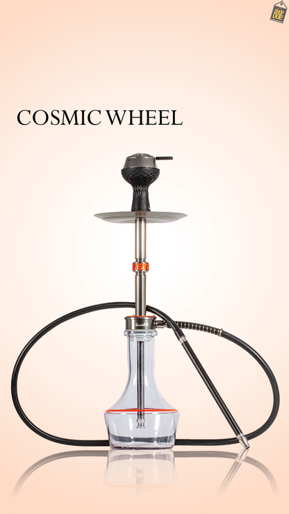 Cosmic Wheel Hookah - Orange