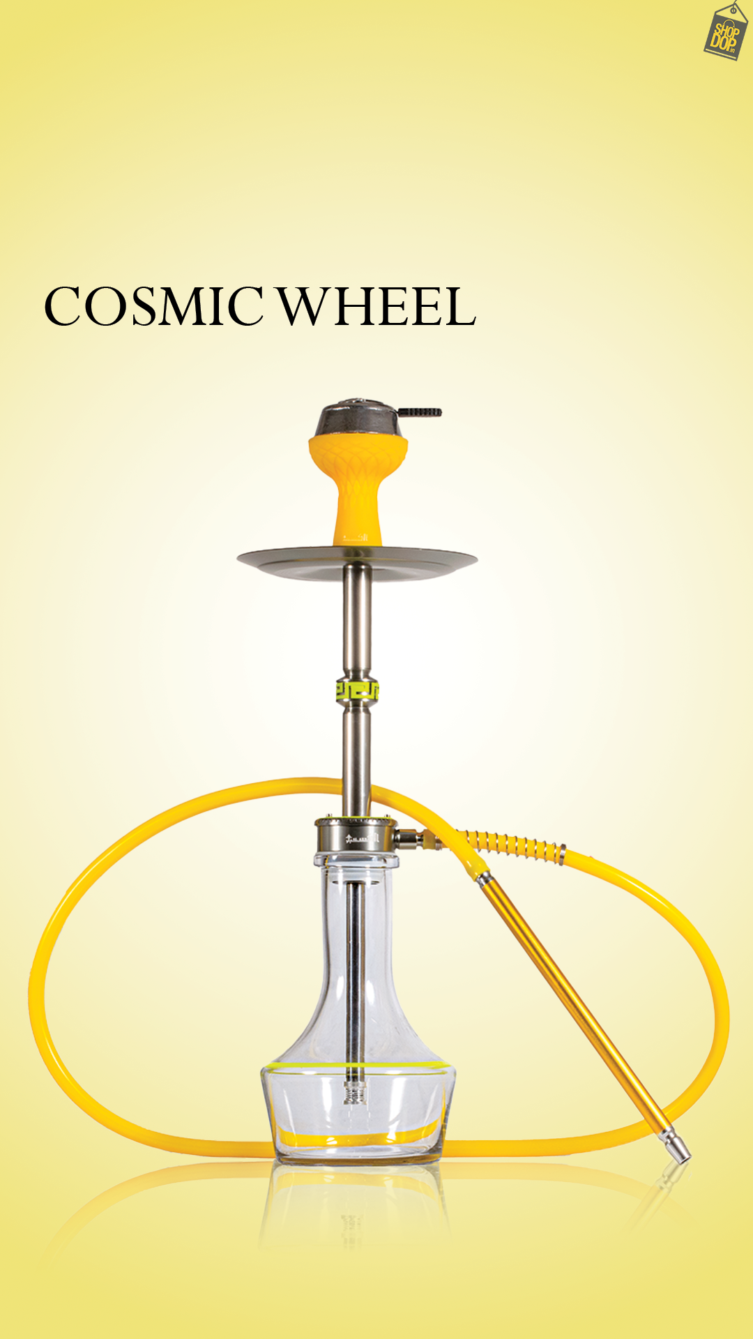 Cosmic Wheel Hookah - Yellow