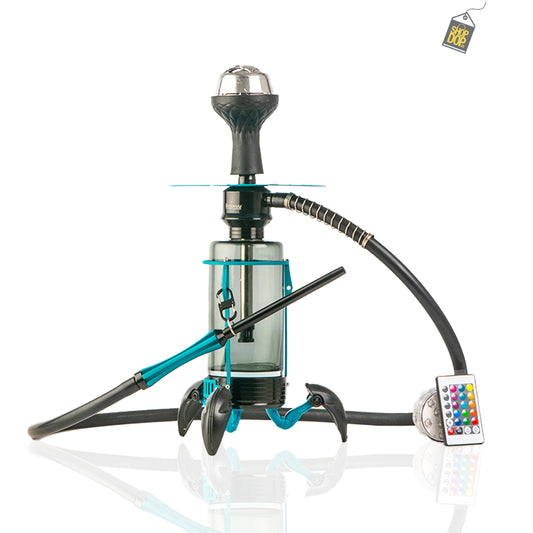 Crab X-Function Hookah with LED Light - Green