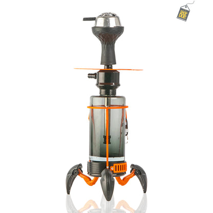 Crab X-Function Hookah with LED Light - Orange