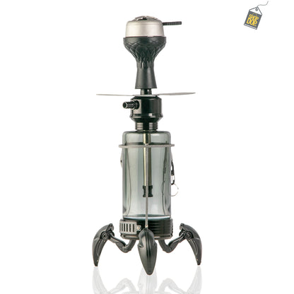 Crab X-Function Hookah with LED Light - Silver