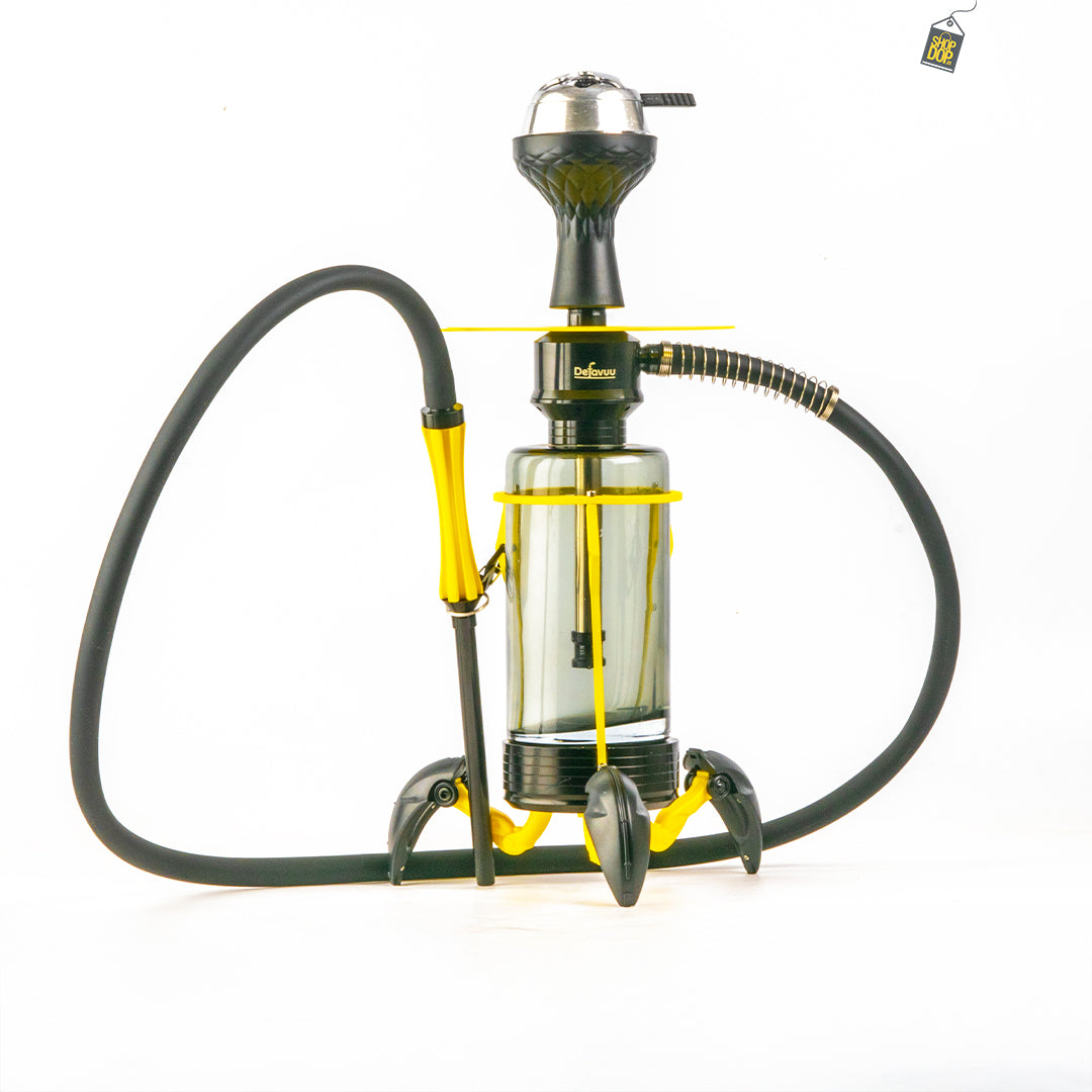 Crab X-Function Hookah with LED Light - Yellow