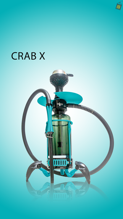 Crab X-Function Hookah with LED Light - Green