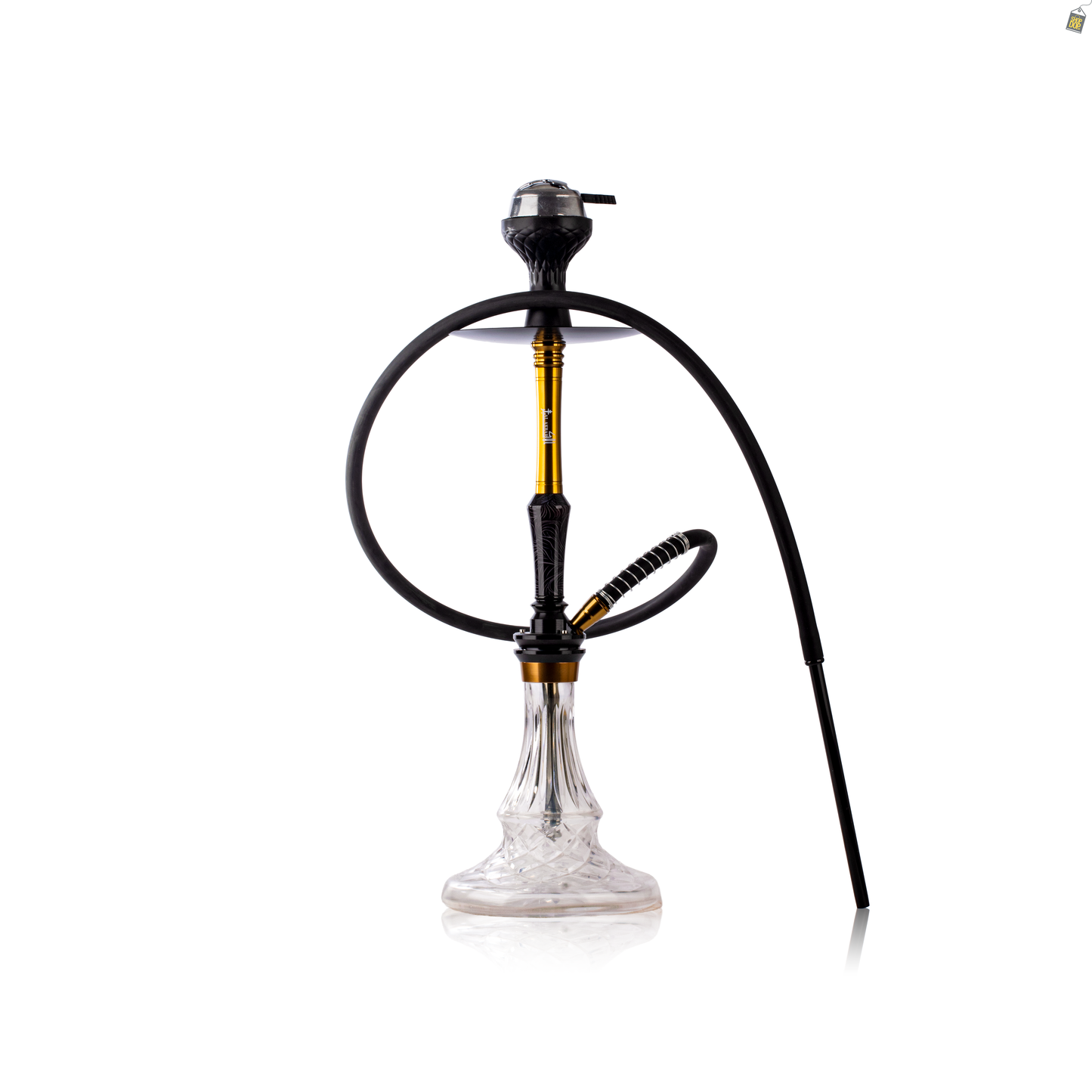Crimson X Hookah - Black
