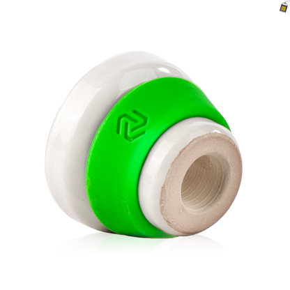 Dot Single Hole Ceramic Hookah Phunnel Bowl - Green