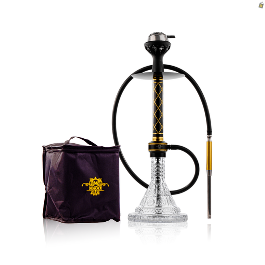 Dark Night Hookah with Bag - Gold