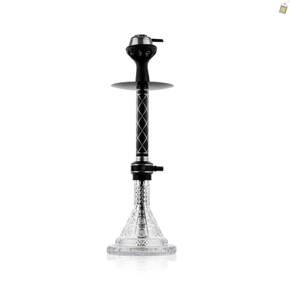 Dark Night Hookah with Bag - Black