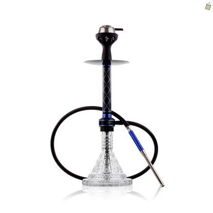 Dark Night Hookah with Bag - Blue