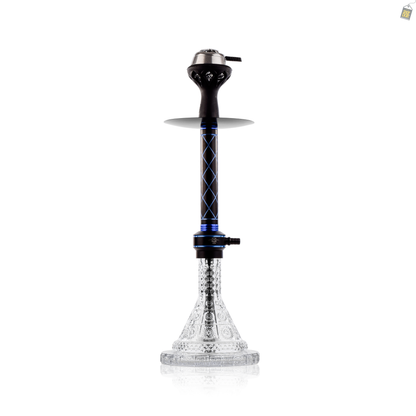 Dark Night Hookah with Bag - Blue