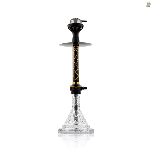 Dark Night Hookah with Bag - Gold