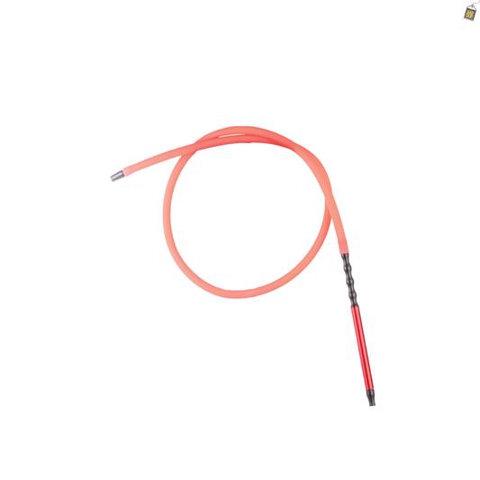 Deluxe Radium Silicone Hookah Pipe - Red