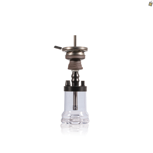 Dilaw Shot Hookah with Bag - Black (Small LED)