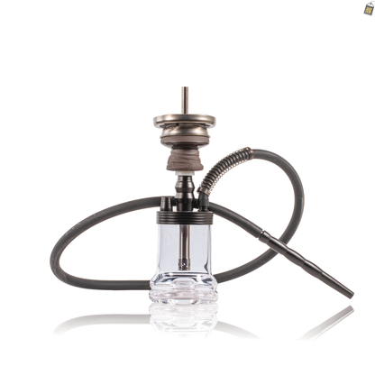 Dilaw Shot Hookah with Bag - Black (Small LED)